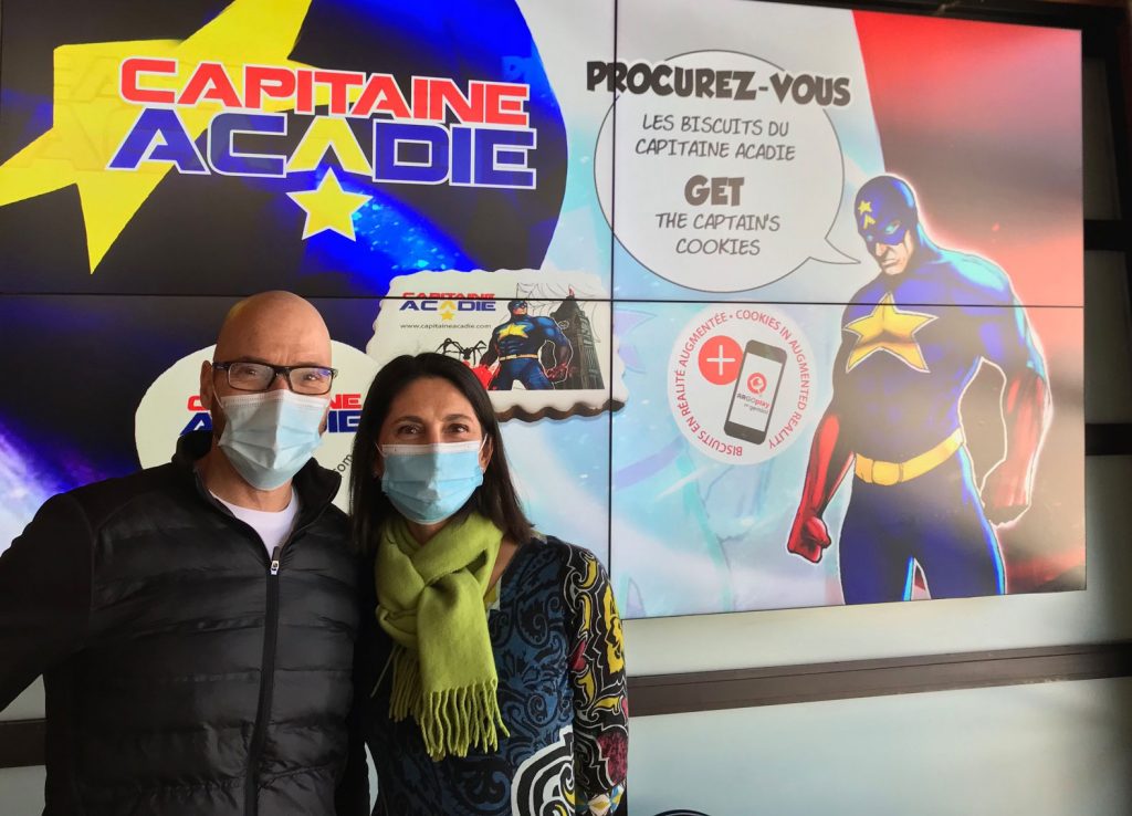 Dany Bouffard en compagnie de Caroline Vecchio de la Boulangerie Le Moulin de Provence.